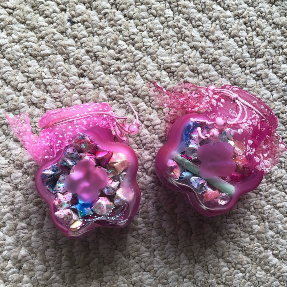 NEW 2 Mini Pink Star Jars bundle